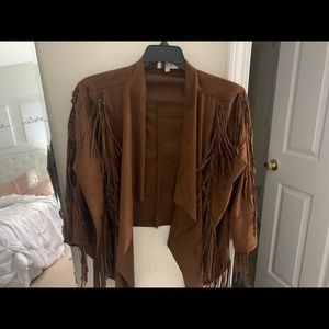 Faux suede jacket